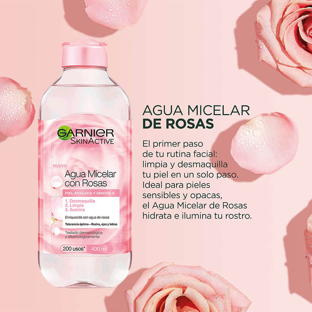 Comprar Garnier - *Skin Active*- Agua Micelar con Rosas 400ml
