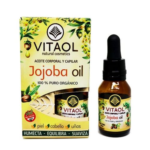 Aceite corporal y capilar jojoba 100% puro orgánico 20 ml